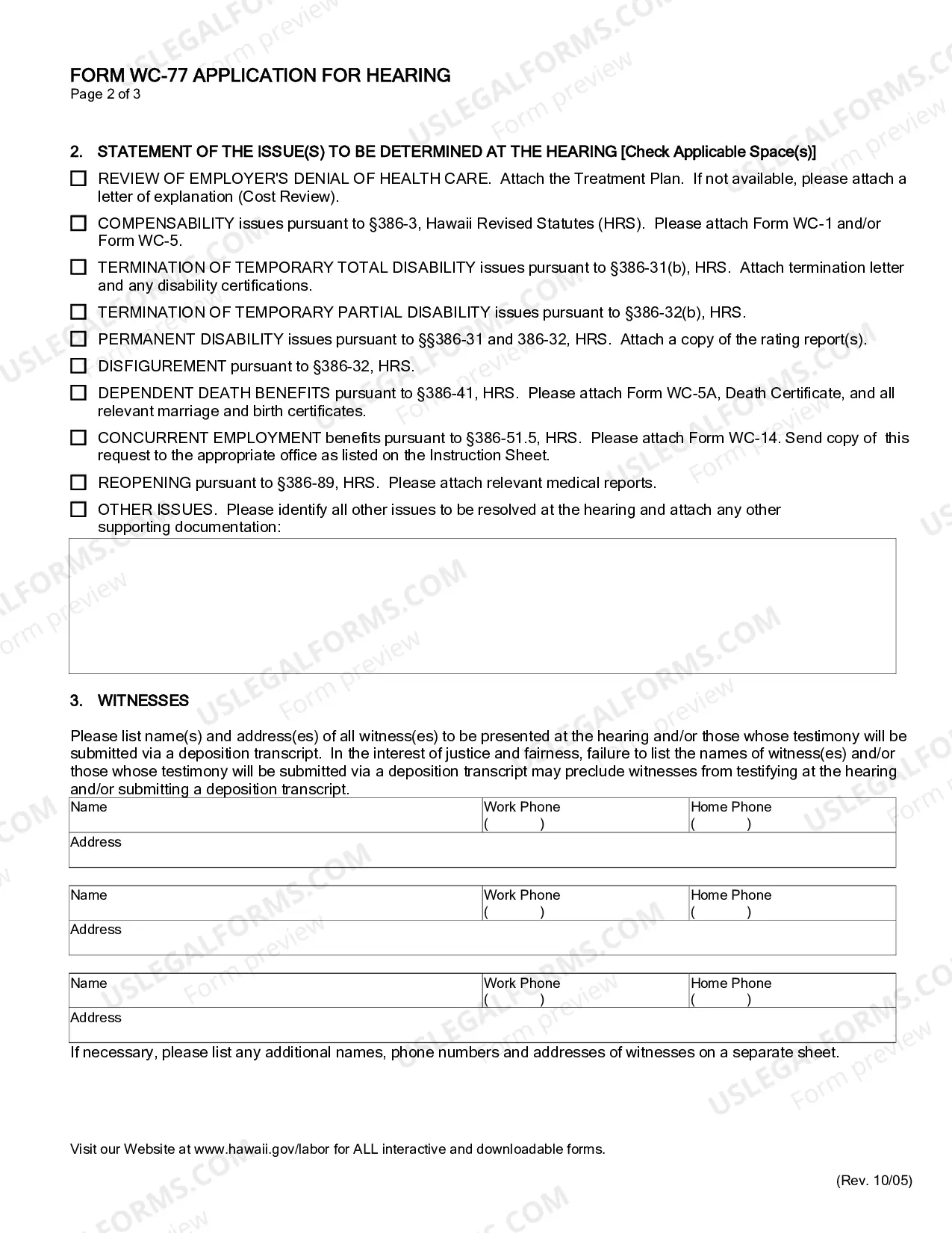 Preview Application For Hearing