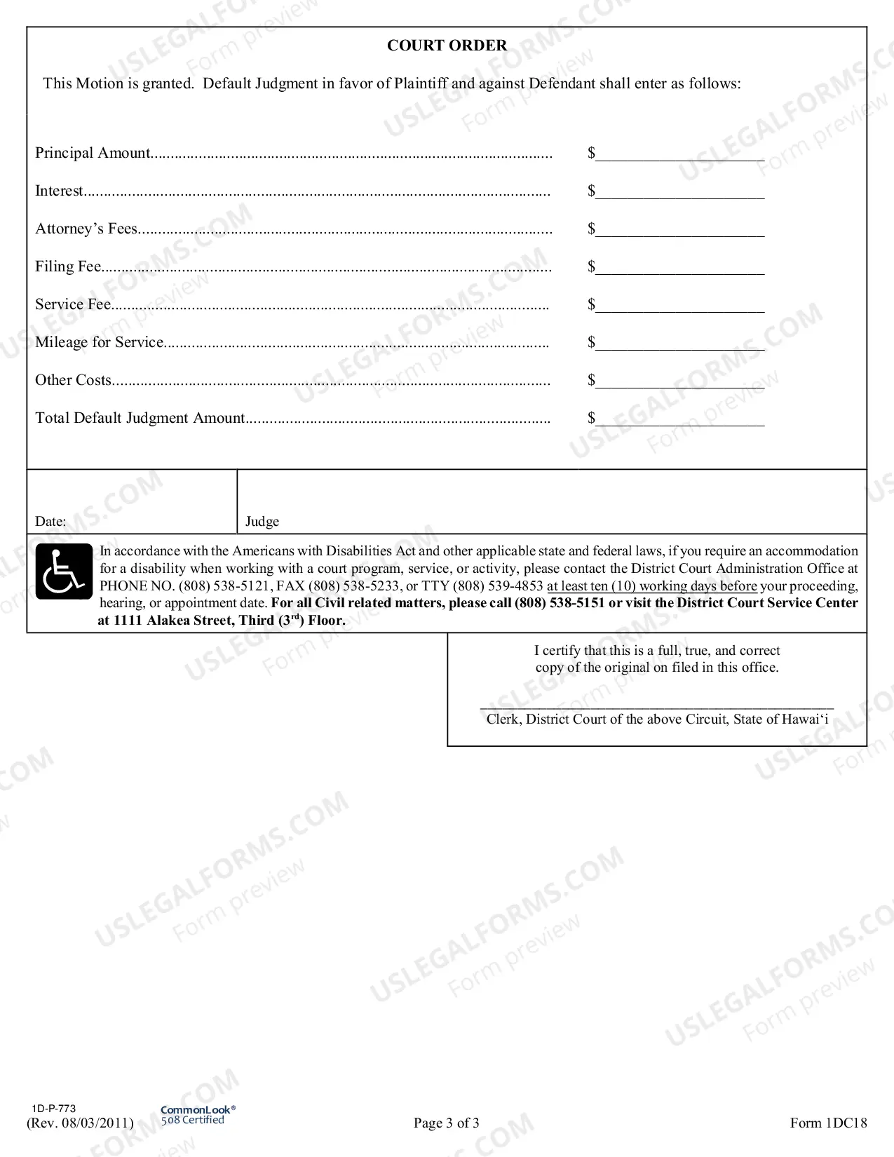 Preview Motion for Default Judgment - Non-Hearing - Default