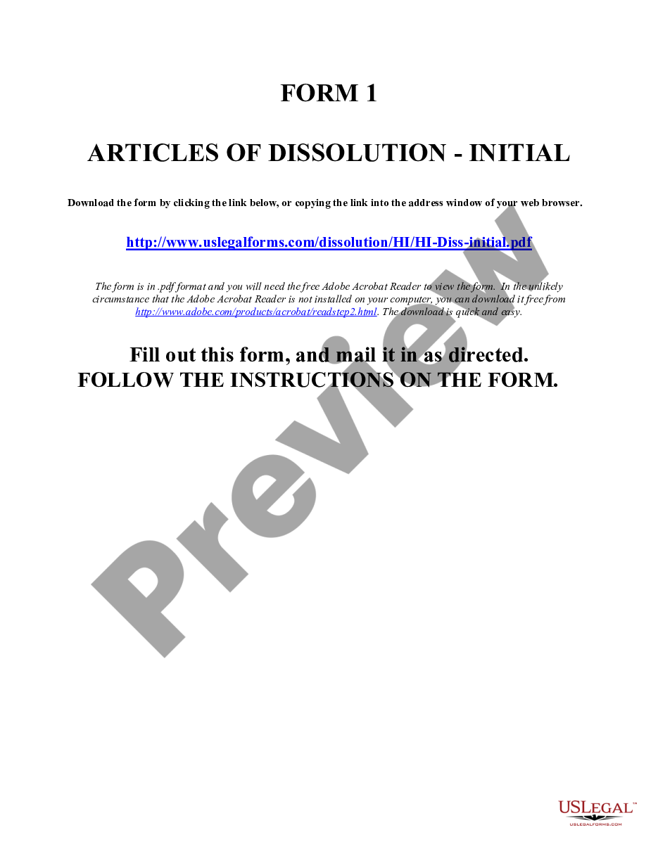 page 5 Hawaii Dissolution Package to Dissolve Corporation preview