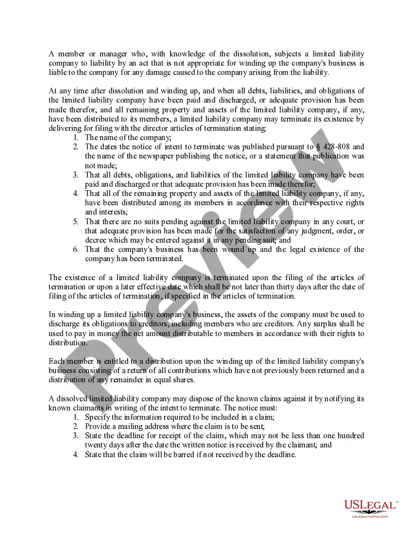 Get Hawaii Dissolution Package to Dissolve Limited Liability Company LLC Preview Hawaii Dissolution Package to Dissolve Limited Liability Company LLC