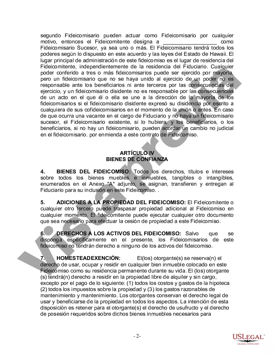 Preview Fideicomiso en vida para esposo y esposa con hijos menores o adultos