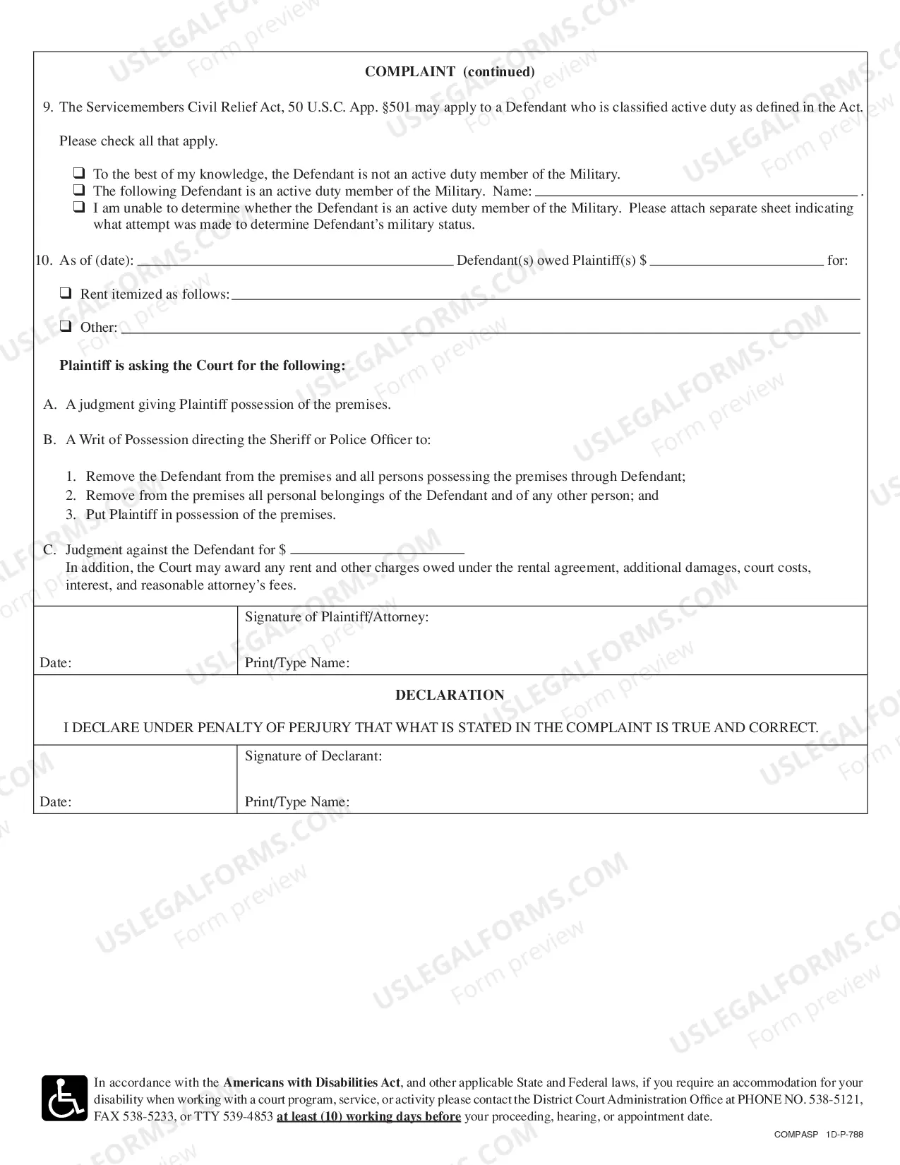 Preview Landlord Complaint for Assumpsit (Money Damages) and Possession (Eviction) (1st Circuit only)