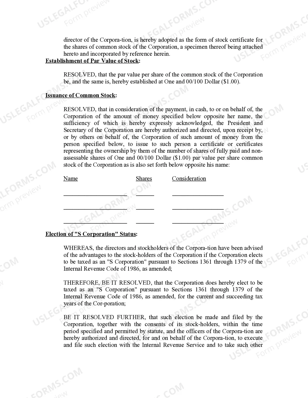 Preview Minutes for Organizational Meeting