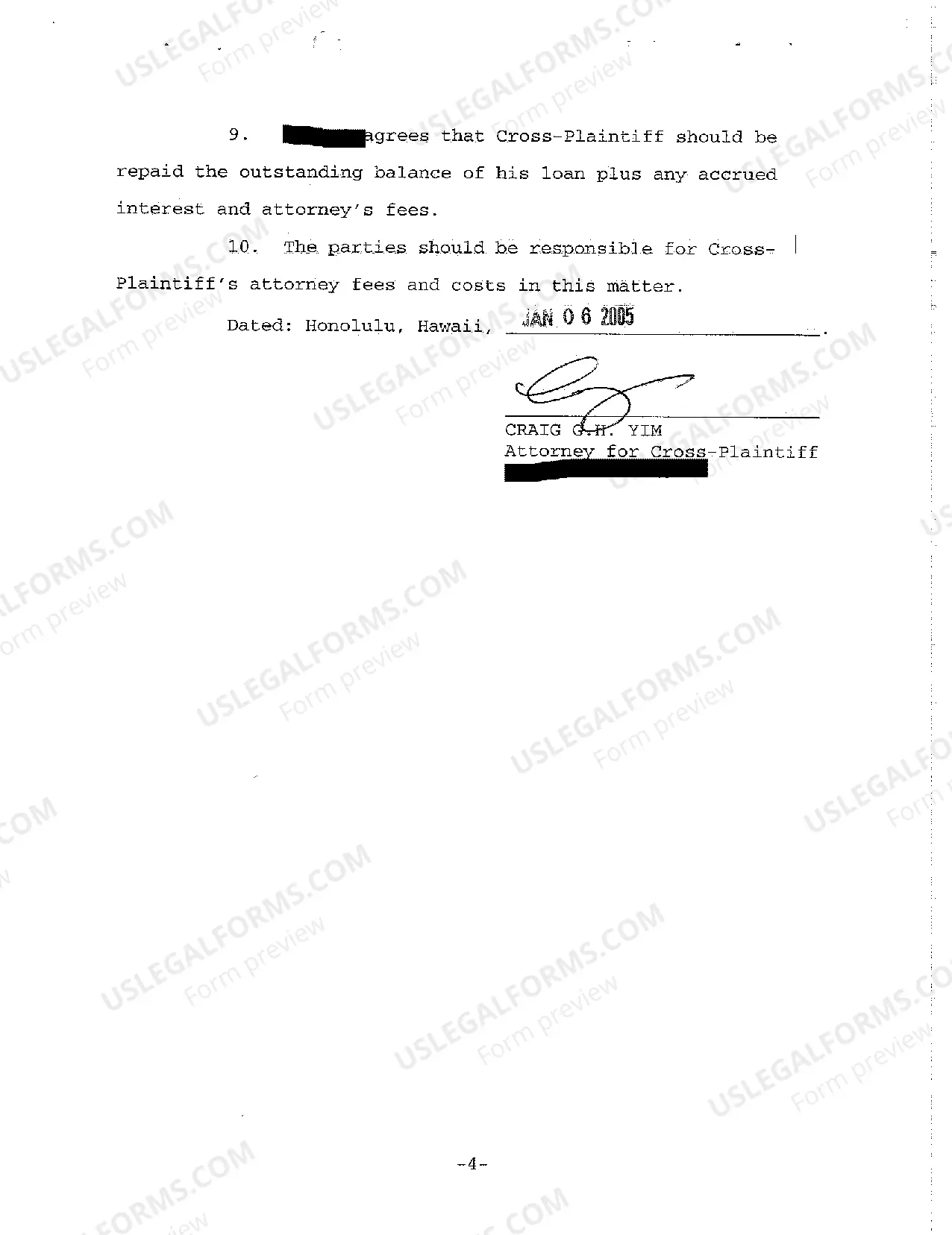 Preview A48 Cross-Plaintiff's Settlement Conference Statement