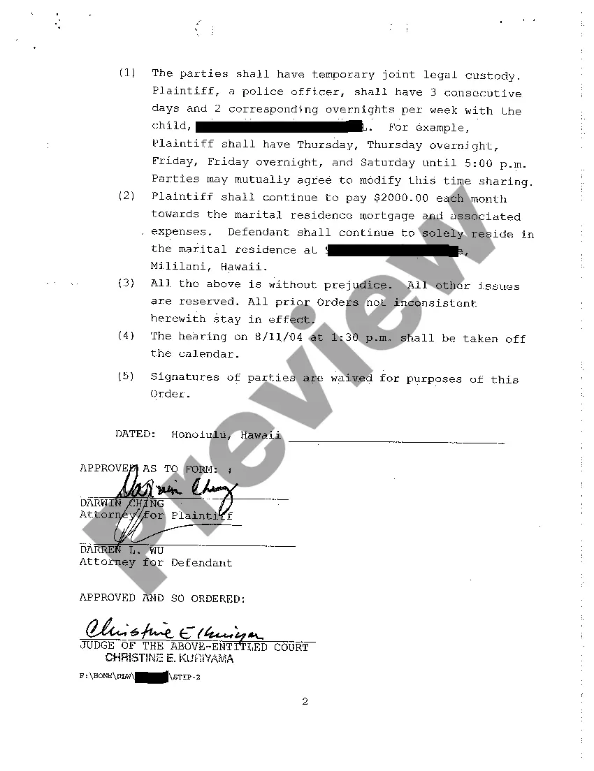 Preview A26 Stipulation regarding Defendant's Motion and Affidavit for Pre-Decree Relief