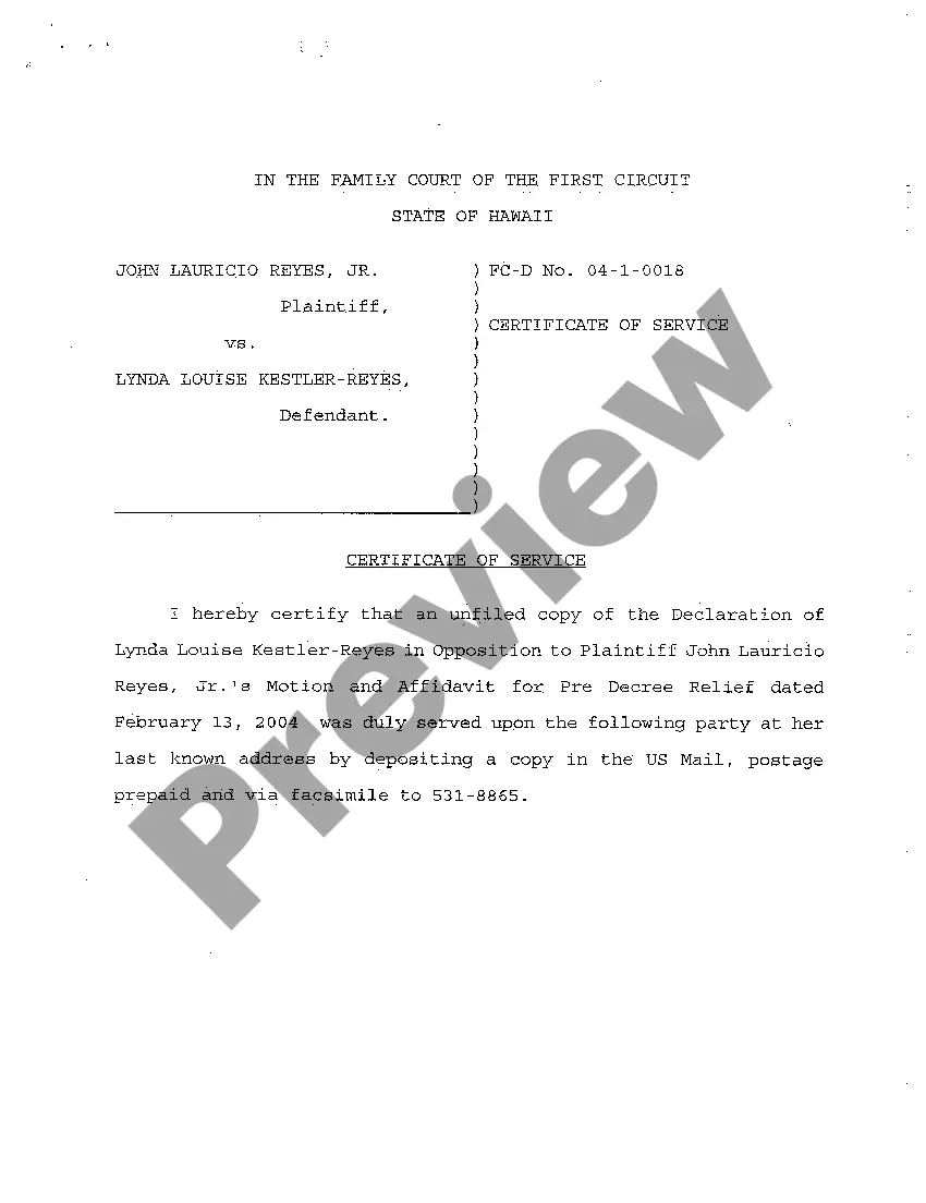 Preview A20 Declaration of Defendant in Opposition to Motion for the Immediate Custody of Children and for Appointment of Custody Evaluator