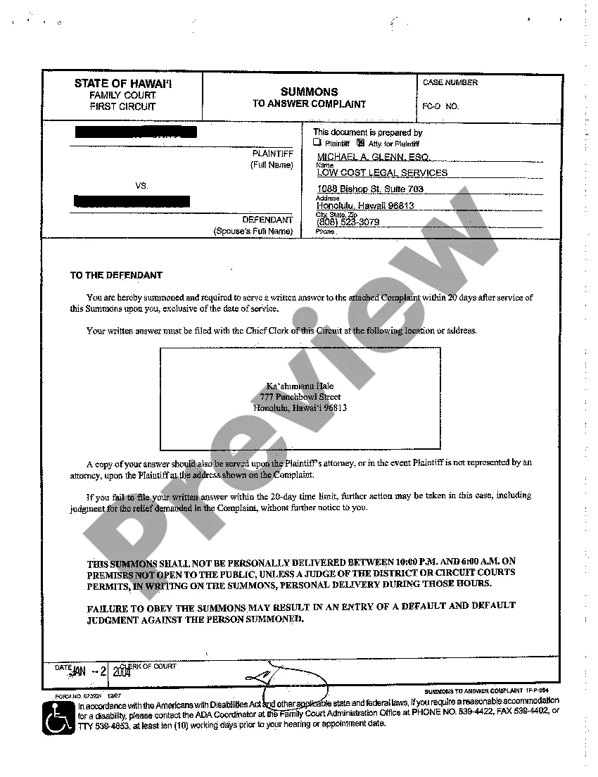 Get A02 Complaint for Divorce regarding Uncontested Divorce With No Children Preview A02 Complaint for Divorce regarding Uncontested Divorce With No Children