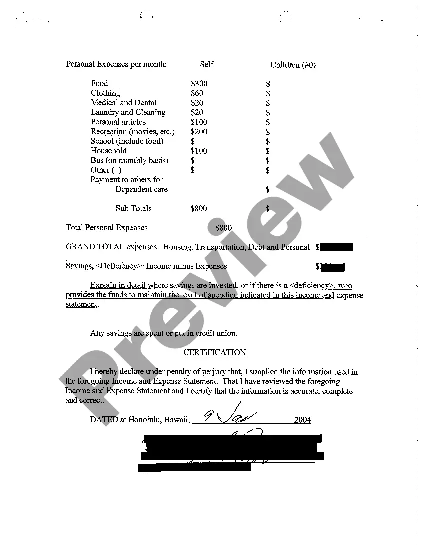 Get A04 Income and Expense Statement of Both Parties Preview A04 Income and Expense Statement of Both Parties