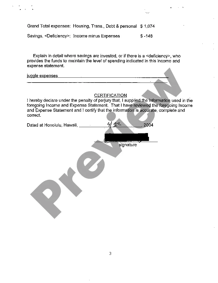 Get A08 Income and Expense Statement of Plaintiff Preview A08 Income and Expense Statement of Plaintiff