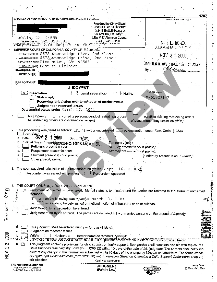 Get A01 Registration and Filing of Foreign Judgment Preview A01 Registration and Filing of Foreign Judgment