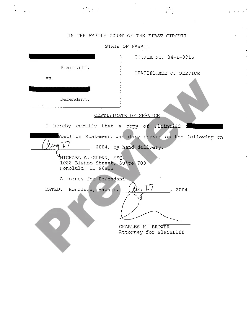 Preview A11 Plaintiff's Position Statement