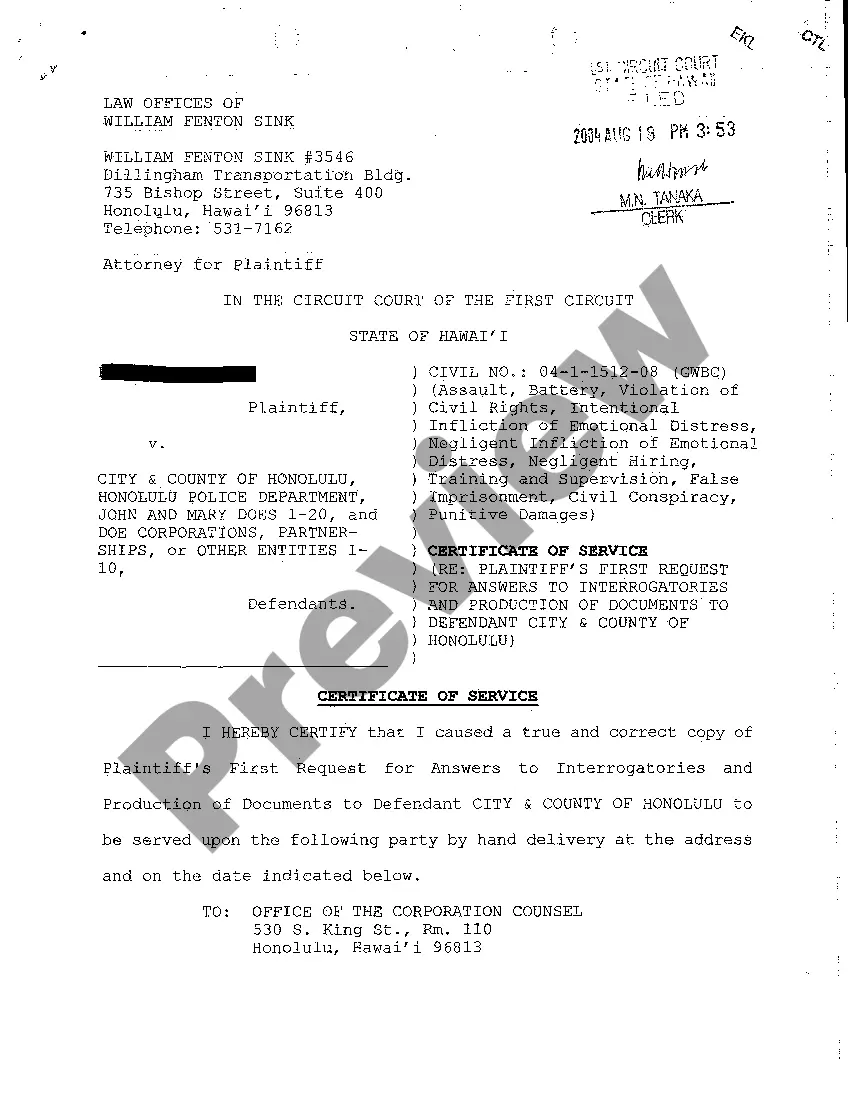 Get A01 Complaint for Assault, Battery, Violation of Civil Rights by Police Officers to Wrongfully Arrested Plaintiff Preview A01 Complaint for Assault, Battery, Violation of Civil Rights by Police Officers to Wrongfully Arrested Plaintiff