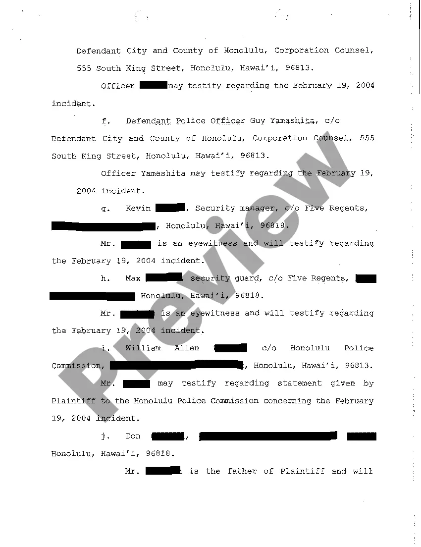 Preview A06 Plaintiff's Pretrial Statement