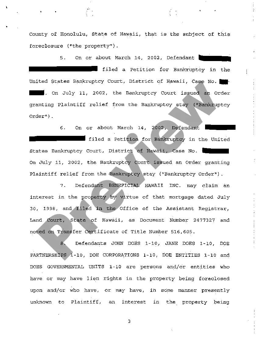 Preview A01 Emergency Ex Parte Petition for Appointment of Special Administrator regarding Foreclosure Suit Pending Against Decedent