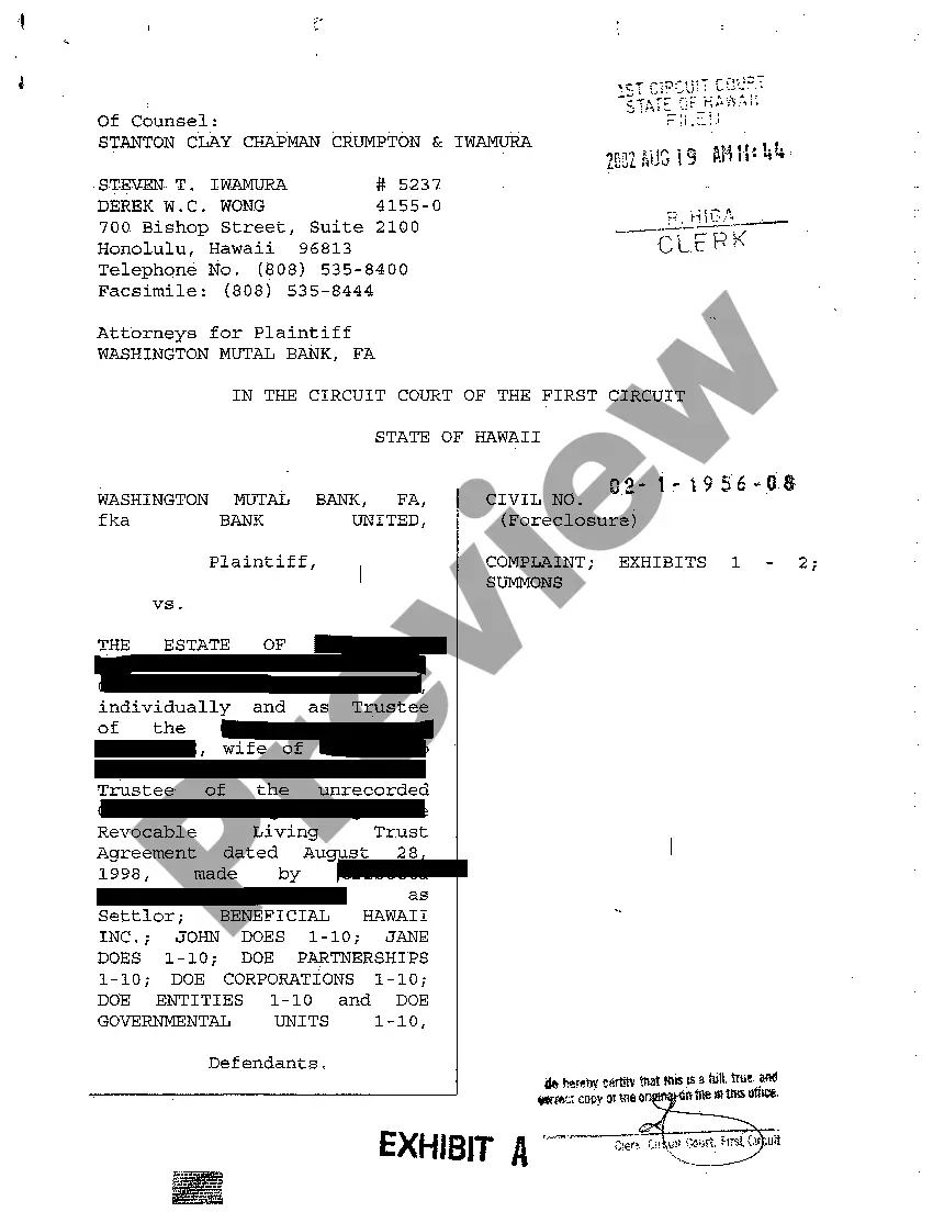 Preview A01 Emergency Ex Parte Petition for Appointment of Special Administrator regarding Foreclosure Suit Pending Against Decedent