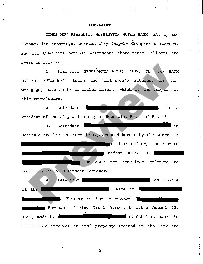 Preview A01 Emergency Ex Parte Petition for Appointment of Special Administrator regarding Foreclosure Suit Pending Against Decedent
