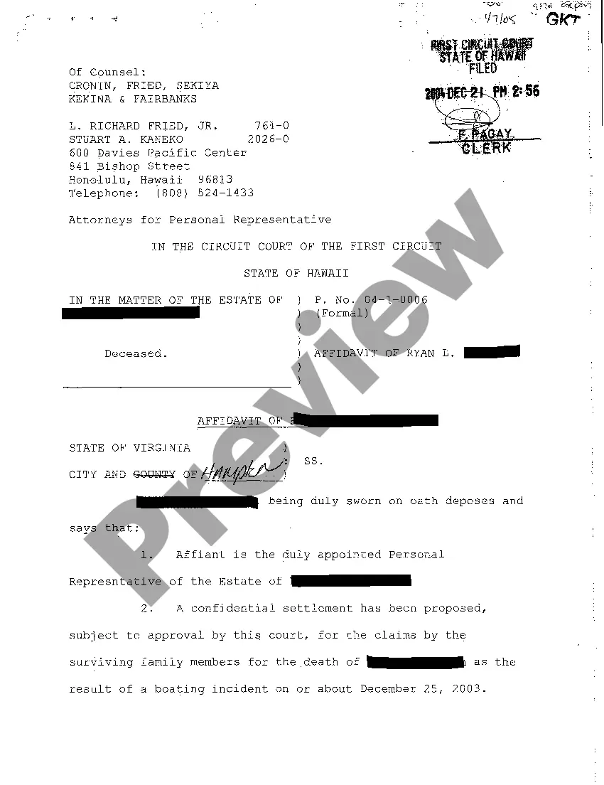 Preview A09 Order Setting Hearing on Petition to Transfer From Informal to Formal Proceedings and for Authority for Compromise Settlement of Claim