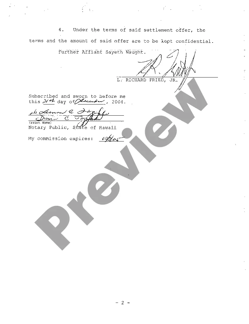 Get A15 Ex Parte Petition To Keep Settlement Terms Confidential and to Seal Said Document Preview A15 Ex Parte Petition To Keep Settlement Terms Confidential and to Seal Said Document