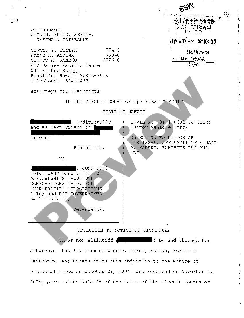 Get A06 Notice of Dismissal for Want of Service Preview A06 Notice of Dismissal for Want of Service