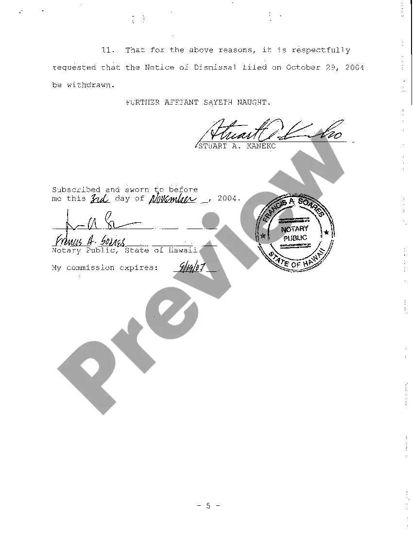 Get A06 Notice of Dismissal for Want of Service Preview A06 Notice of Dismissal for Want of Service