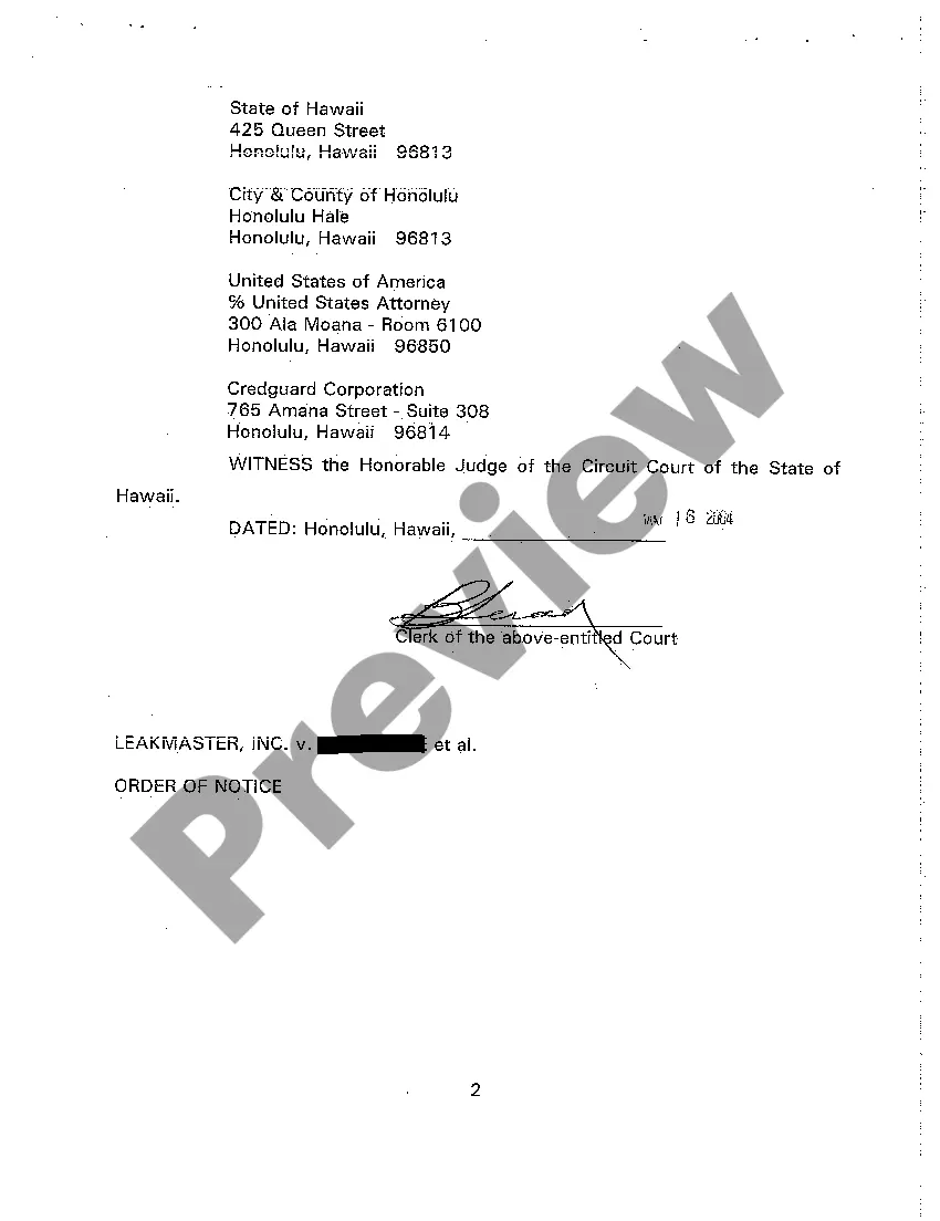 Preview A04 Order of Notice