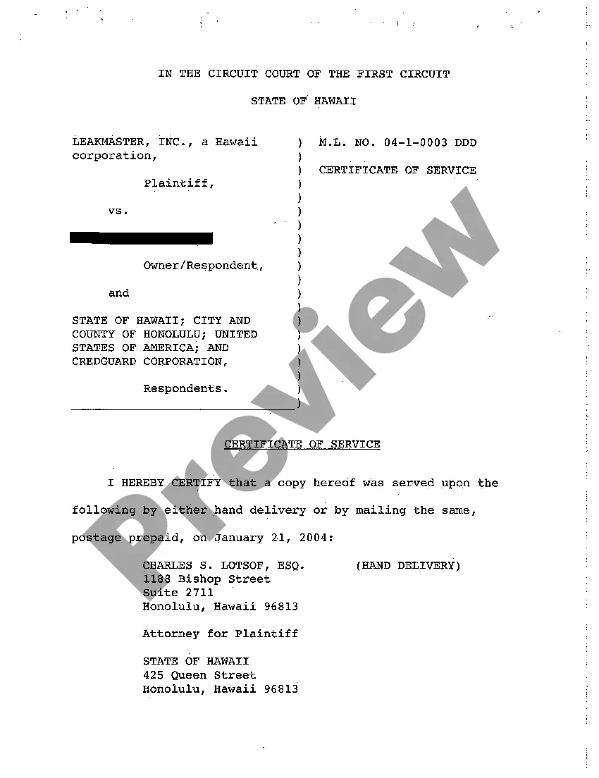 Preview A06 Respondent's Statement of Position to Application for Mechanic's and Materialman's Lien