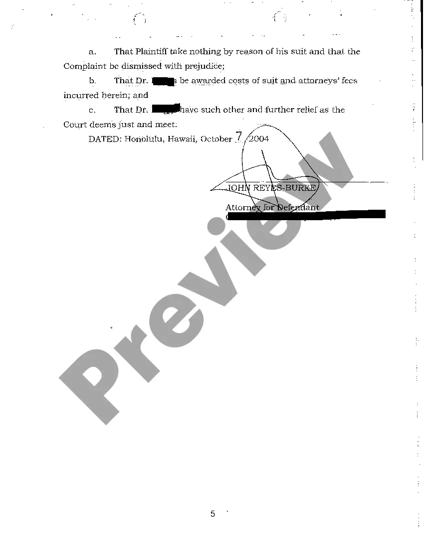 Get A03 Defendant's Answer to Complaint Preview A03 Defendant's Answer to Complaint