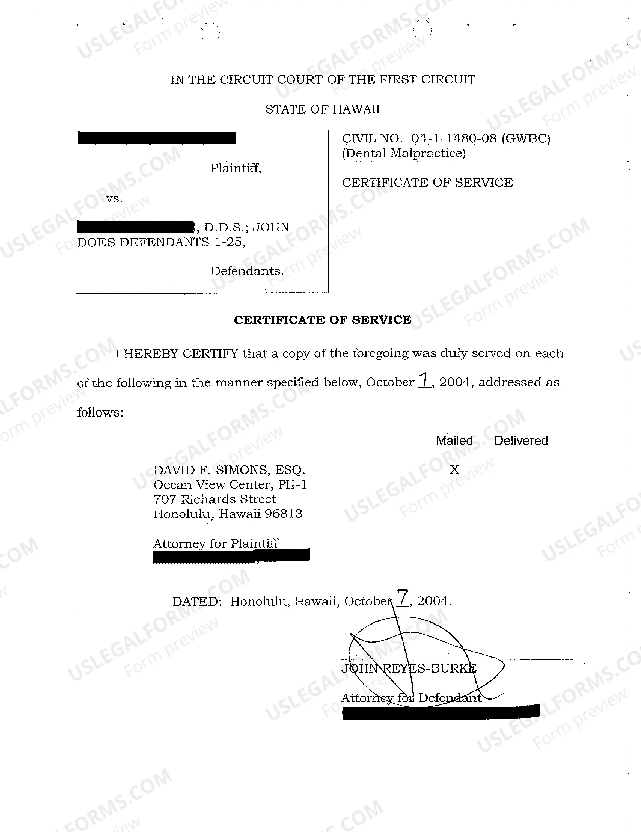 Preview A04 Demand for Jury Trial by Dentist Defendant