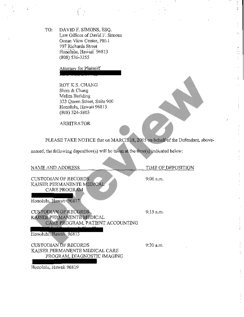Get A06 Notice of Taking Depositions Upon Written Interrogatories Preview A06 Notice of Taking Depositions Upon Written Interrogatories