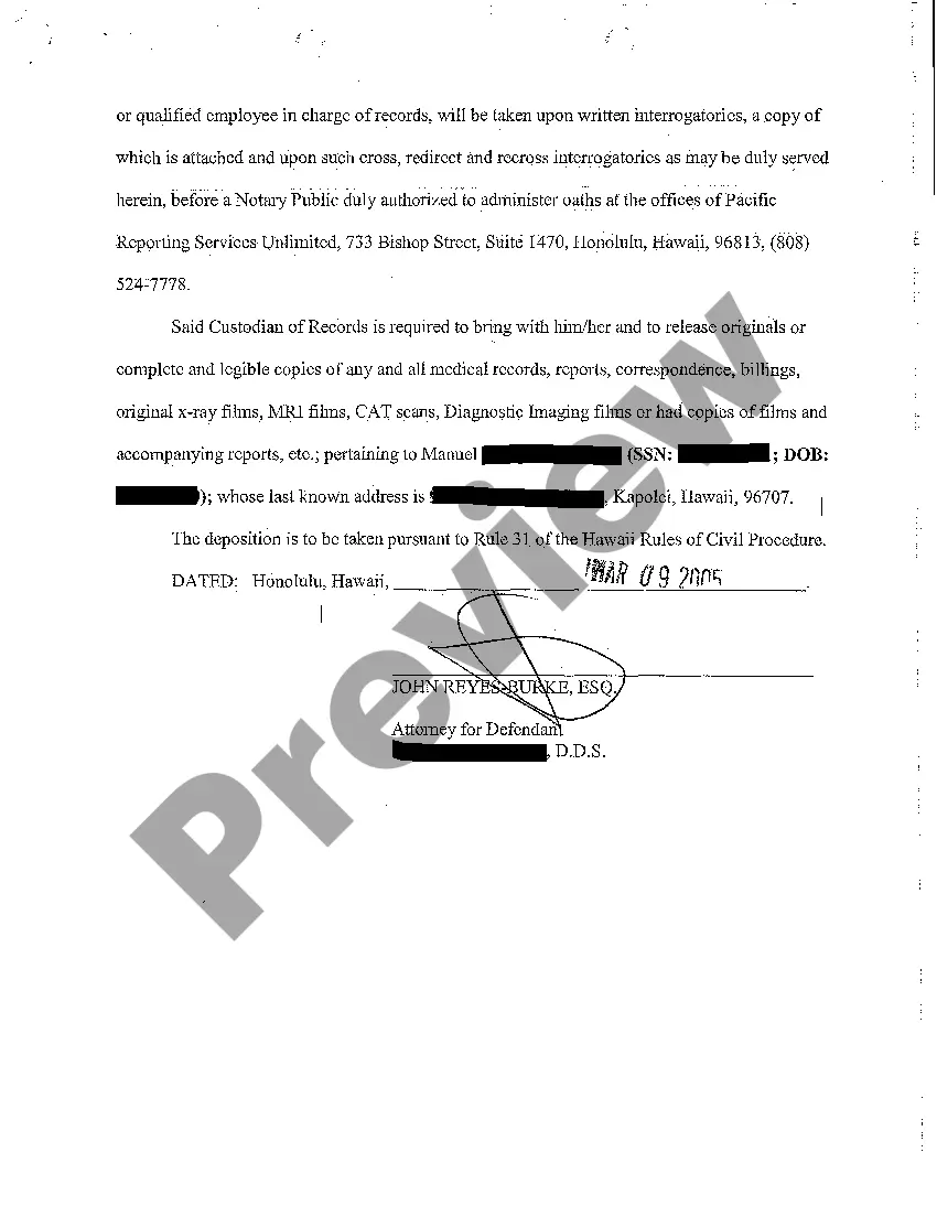 Get A06 Notice of Taking Depositions Upon Written Interrogatories Preview A06 Notice of Taking Depositions Upon Written Interrogatories