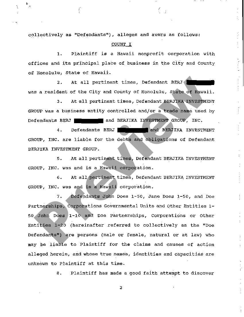 Get A02 Complaint for Breach of Lease Agreement to Rent Retail Space Preview A02 Complaint for Breach of Lease Agreement to Rent Retail Space