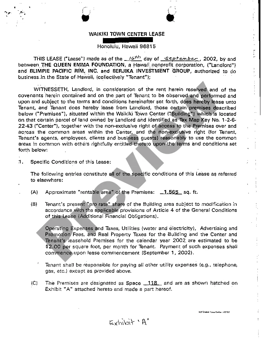 Get A02 Complaint for Breach of Lease Agreement to Rent Retail Space Preview A02 Complaint for Breach of Lease Agreement to Rent Retail Space