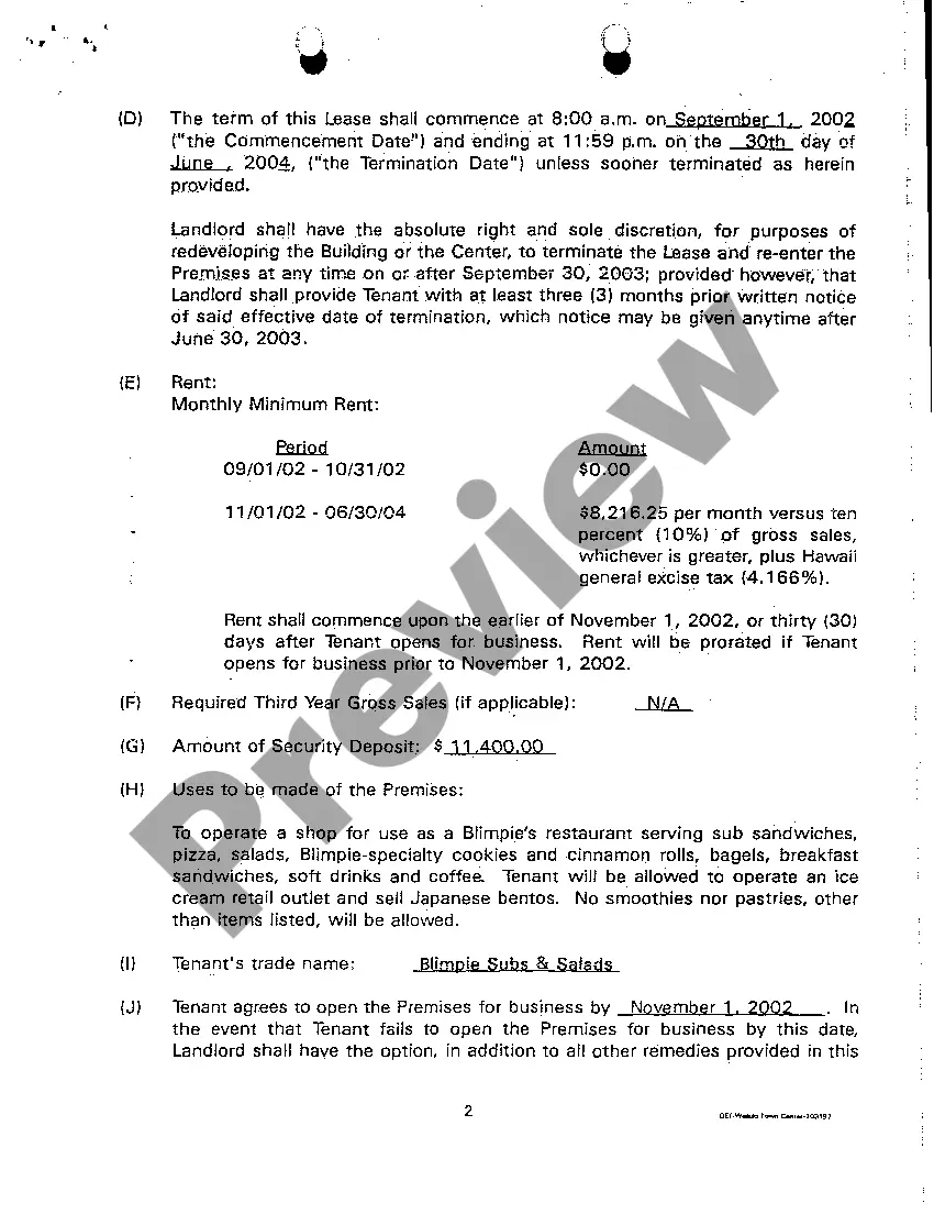 Get A02 Complaint for Breach of Lease Agreement to Rent Retail Space Preview A02 Complaint for Breach of Lease Agreement to Rent Retail Space