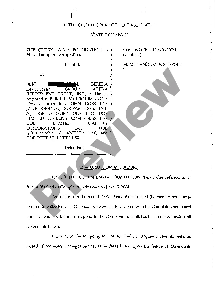 Preview A17 Plaintiff's Motion for Default Judgment Against Defendants