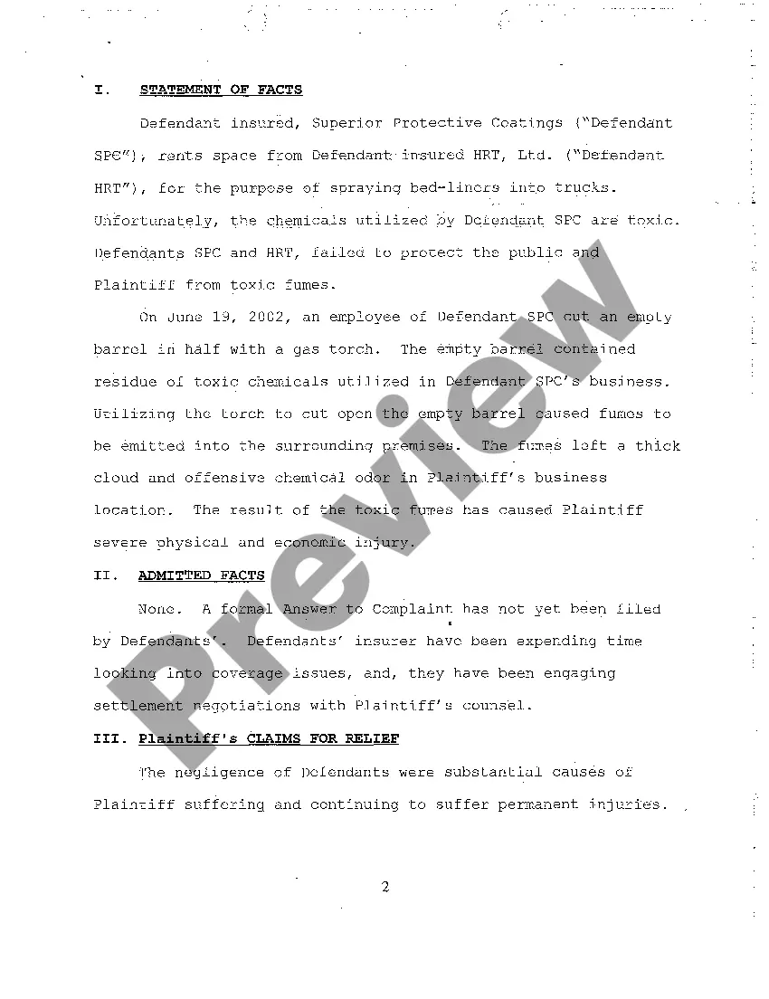 Preview A08 Plaintiff's Pretrial Statement