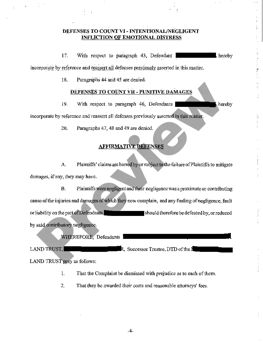 Preview A09 Defendants Answer to Complaint