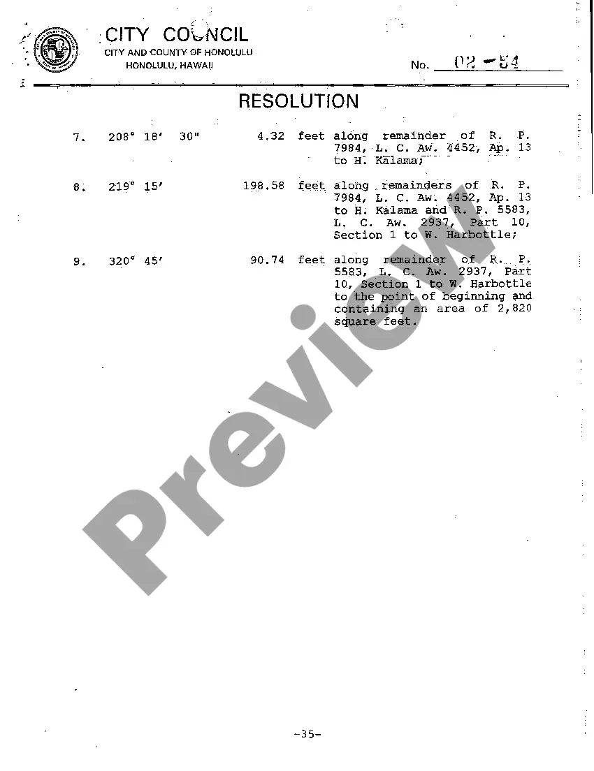 Preview A02 Complaint for Eminent Domain by City for Public Sewer Easement