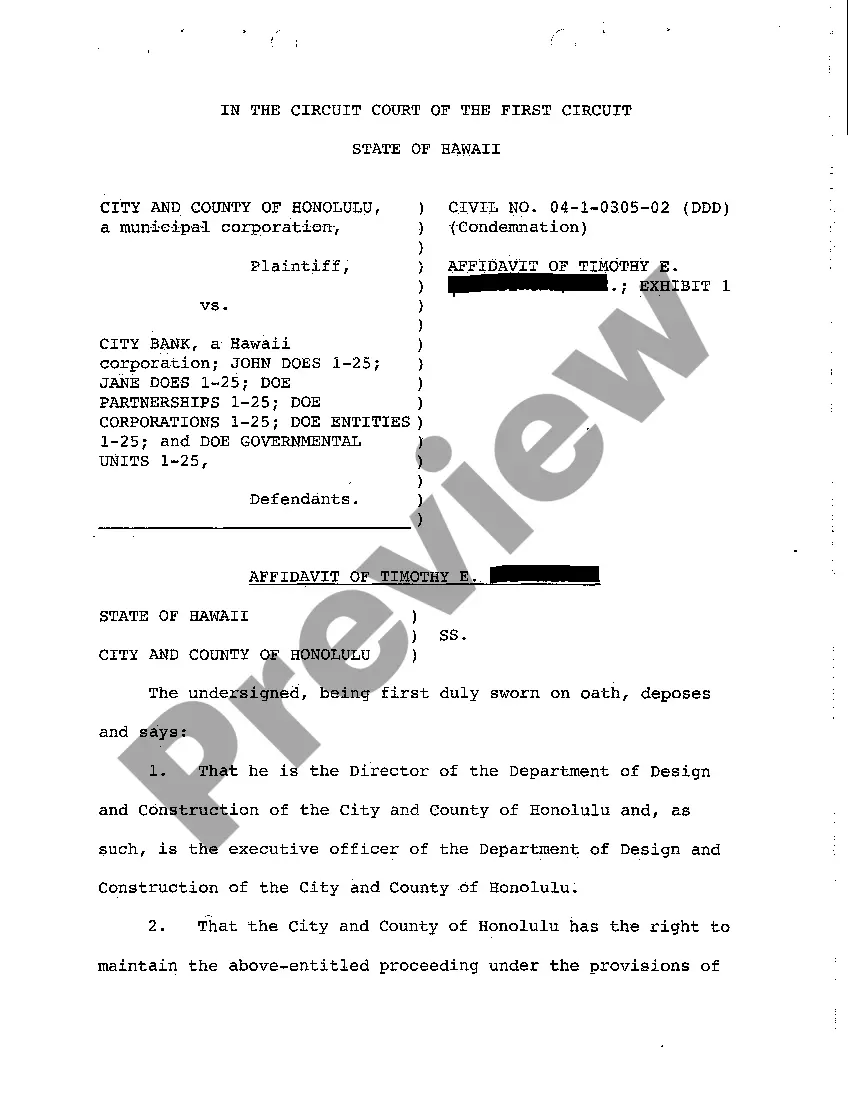 Preview A05 Ex Parte Motion for an Order Putting Plaintiff in Possession