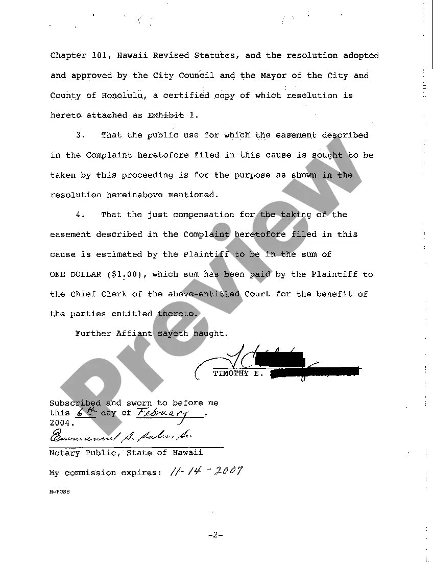 Preview A05 Ex Parte Motion for an Order Putting Plaintiff in Possession