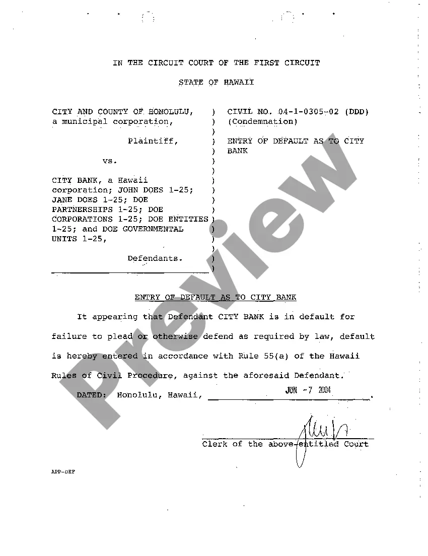 Preview A08 Application to Clerk for Entry of Default