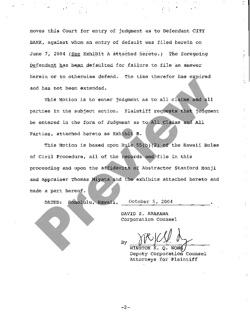 Preview A10 Plaintiff's Motion for Entry of Judgment as to All Claims and All Parties