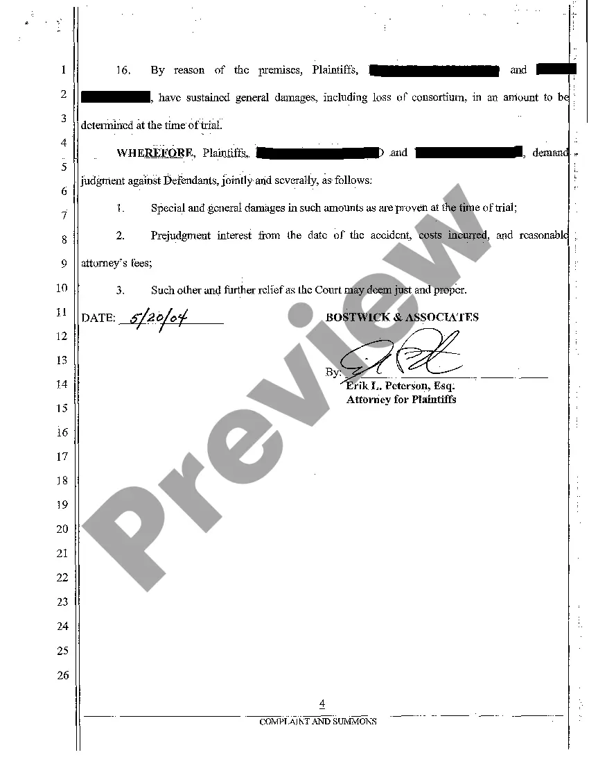 Get A01 Complaint of Products Liability Personal Injury Against Drug Manufacturers for Doxycycline Prescription Preview A01 Complaint of Products Liability Personal Injury Against Drug Manufacturers for Doxycycline Prescription