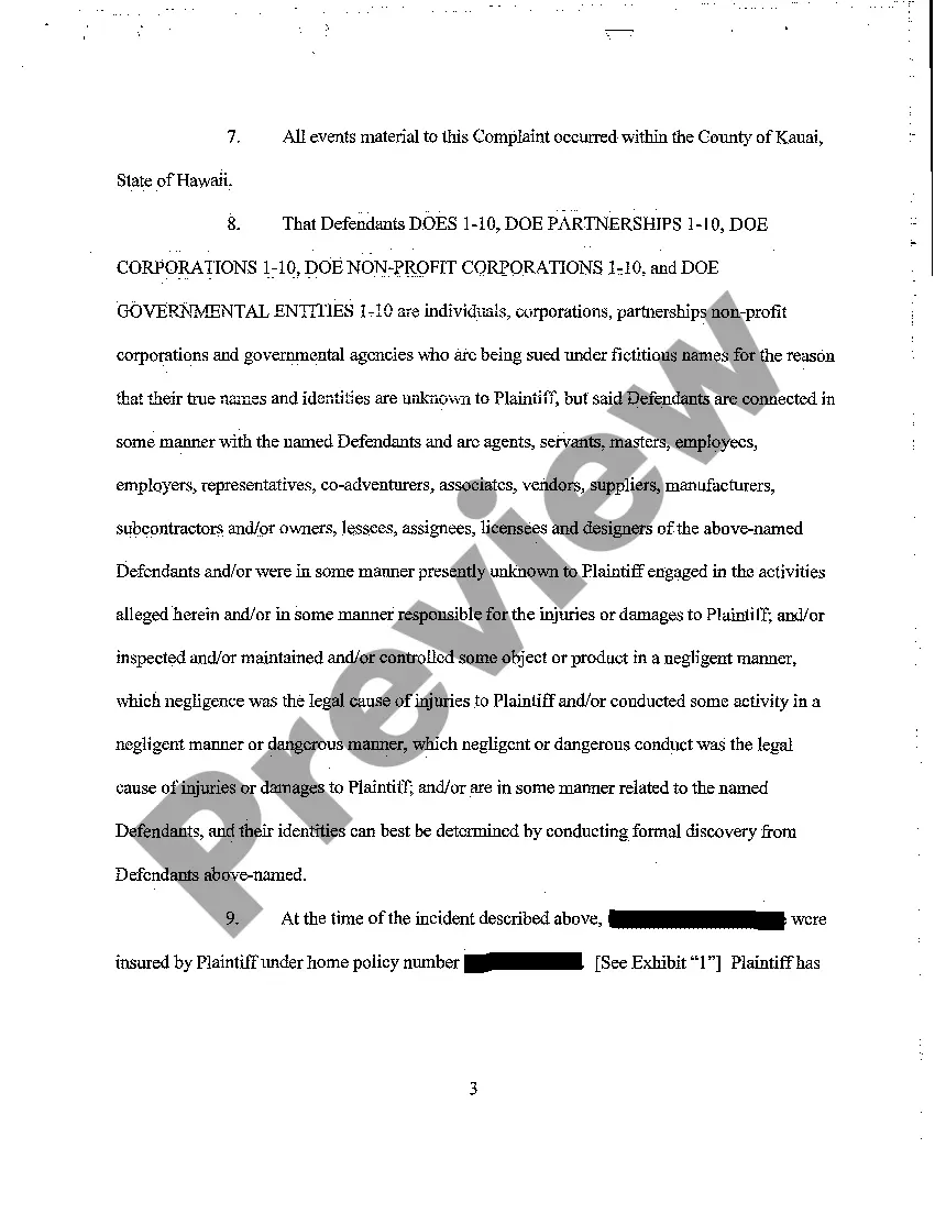 Get A06 Second Amended Complaint for Products Liability Resulting in Water Damage in Plaintiff's Home Preview A06 Second Amended Complaint for Products Liability Resulting in Water Damage in Plaintiff's Home