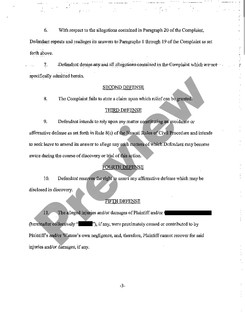 Get A07 Defendant's answer to Plaintiff's Second Amended Complaint Preview A07 Defendant's answer to Plaintiff's Second Amended Complaint