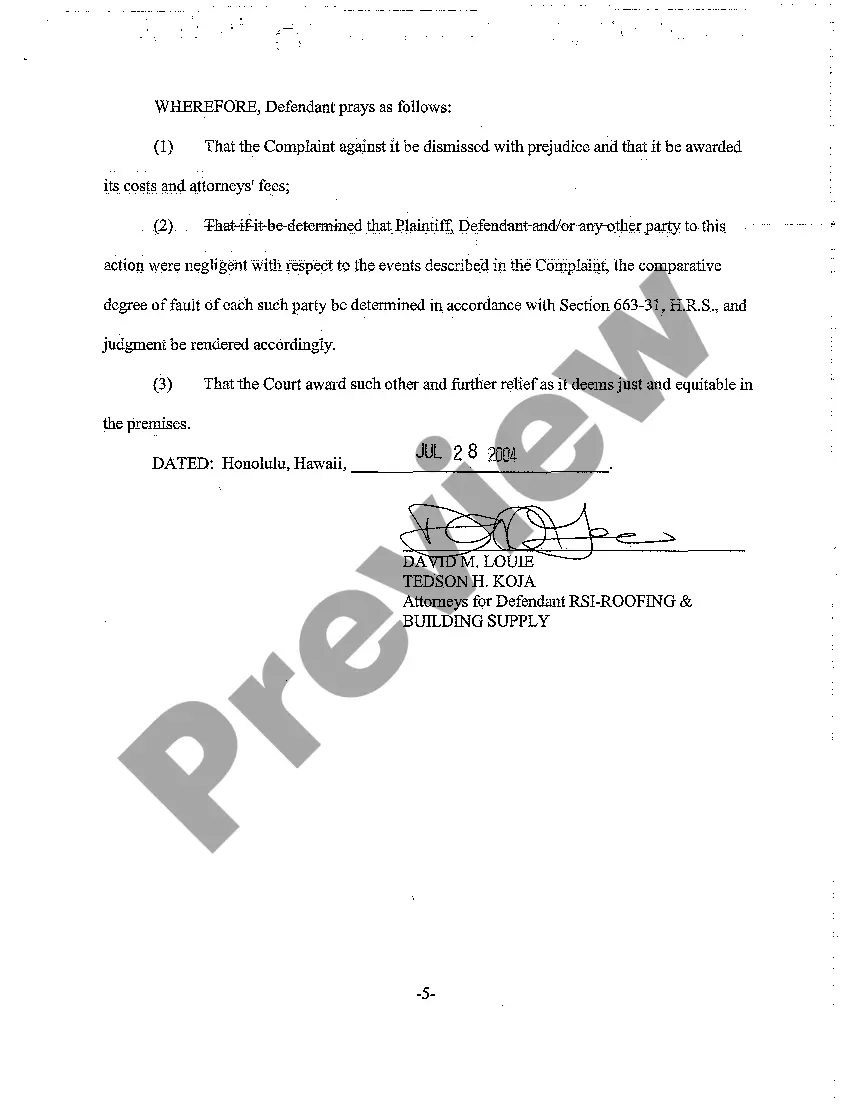 Get A07 Defendant's answer to Plaintiff's Second Amended Complaint Preview A07 Defendant's answer to Plaintiff's Second Amended Complaint