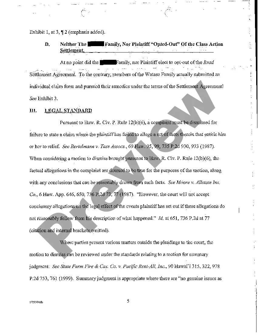 Get A13 Defendant's Motion to Dismiss or, In the Alternative, for Summary Judgment on the Second Amended Complaint Preview A13 Defendant's Motion to Dismiss or, In the Alternative, for Summary Judgment on the Second Amended Complaint