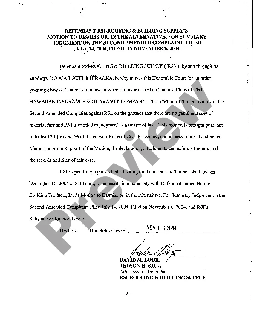 Get A17 Defendant's Motion to Dismiss or, In the Alternative, for Summary Judgment on the Second Amended Complaint Preview A17 Defendant's Motion to Dismiss or, In the Alternative, for Summary Judgment on the Second Amended Complaint