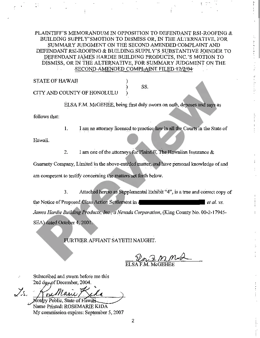 Preview A21 Plaintiff's Supplemental Affidavit In Support of Memorandum in Opposition to Motion to Dismiss or, Alternatively, Summary Judgment on Second Amended Complaint