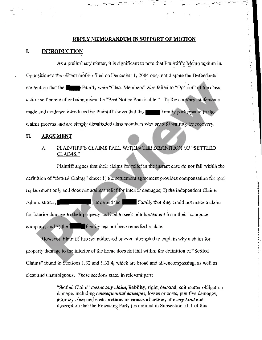 Preview A22 Defendant's Reply Memorandum In Support of its Motion to Dismiss or, in the Alternative, for Summary Judgment on Second Amended Complaint
