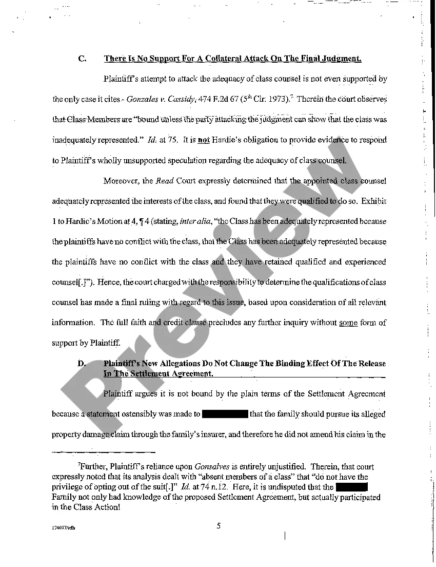 Preview A23 Reply Memorandum in Support of Defendant's Motion to Dismiss or, Alternatively, for Summary Judgment on Second Amended Complaint